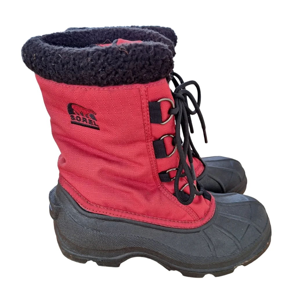 Sorel Women's Cumberland Red Thinsulate Insulated Snow All Weather Boots sz6.5